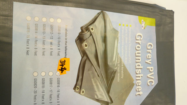 Ground sheet grey PVC HEAVY DUTY
