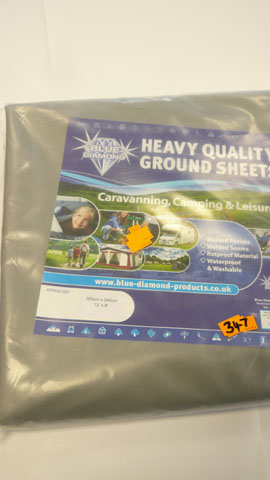 Ground sheet grey PVC HEAVY DUTY