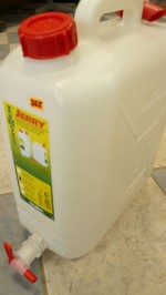 20 Litre plastic water container with tap