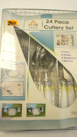 Caravan or camping cutlery set 24 PIECE