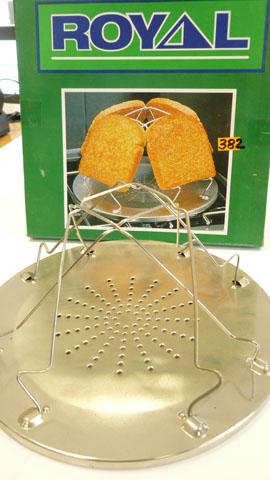 Caravan or camping folding toaster