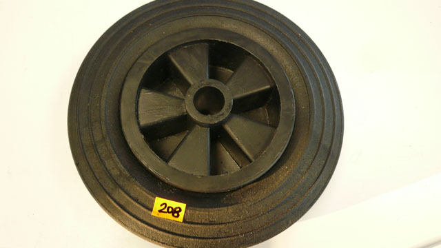 SOLID spare tyre 160mmx40mm rubber wheel