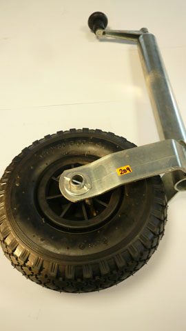 Pnumatic 48mm jockey wheel assembly